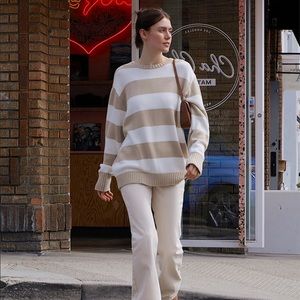 Brandy Melville/John Gault Beige Sweater